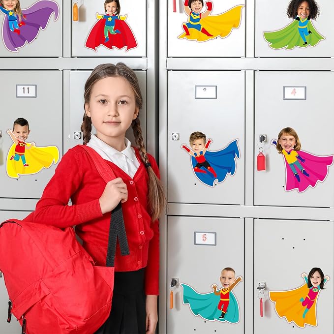 gisgfim 80Pcs Super Theme Hero Cutouts Back to School Decorations Bulletin - Image 7