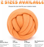 3.53oz Wool Roving: Needle Felting Wool White Roving Wool Felting Supplies Pure - Image 6
