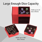 Dice Tray & Dice Tower Storage Box, 3 in 1 Dice Holder Case, Leather Magnetic - Image 3
