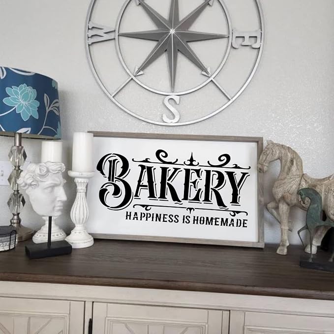 Farmhouse Stencils for Painting on Wood Kitchen Paint Stencils Flower Farm - Image 3