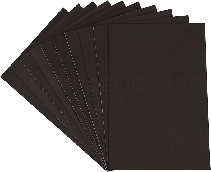 CleverDelights 8" x 12" Black Foam Sheets by CleverDelights