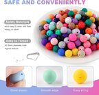 150Pcs 12mm Silicone Beads for Keychain Making and Bracelet Making, 30 Colors - Image 6