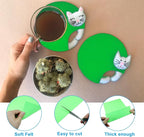 6 Pcs, 8 x 12 Inch Light Green Felt Sheets, 2mm Thick | Felt Fabric - Image 2