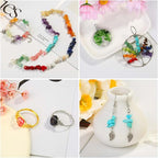 PAXCOO 2278Pcs Crystal Beads for Jewelry Making Supplies, 48 Colors Ring Making - Image 2