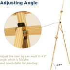 finenolo Wooden Easel Stand for Painting, Wedding Signs & Posters, Students & - Image 3