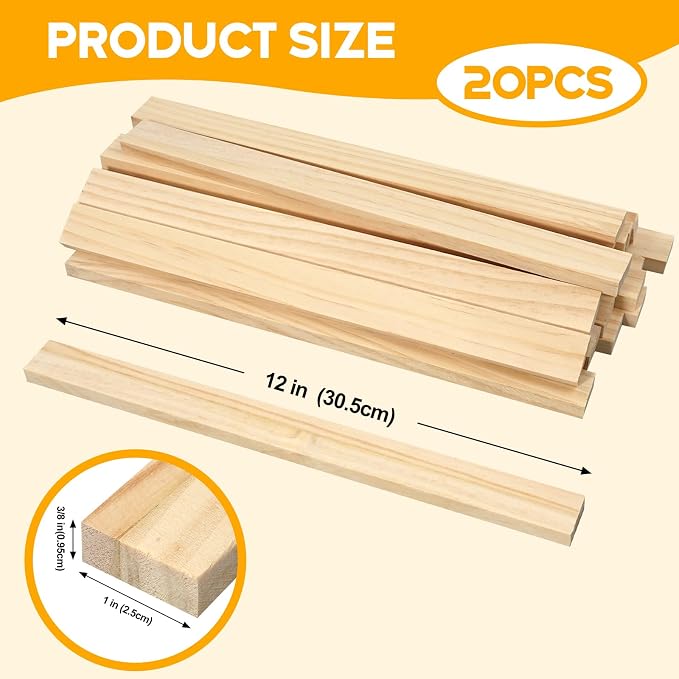 Wood Strips Slats Wooden Dowels - Image 3