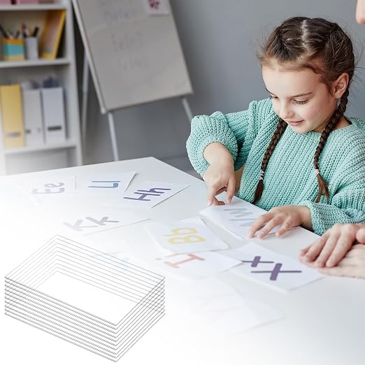 QWORK Clear Acrylic Sheets 10 Pack, Laser Cut Clean Edges, Cast Acrylic Board - Image 8