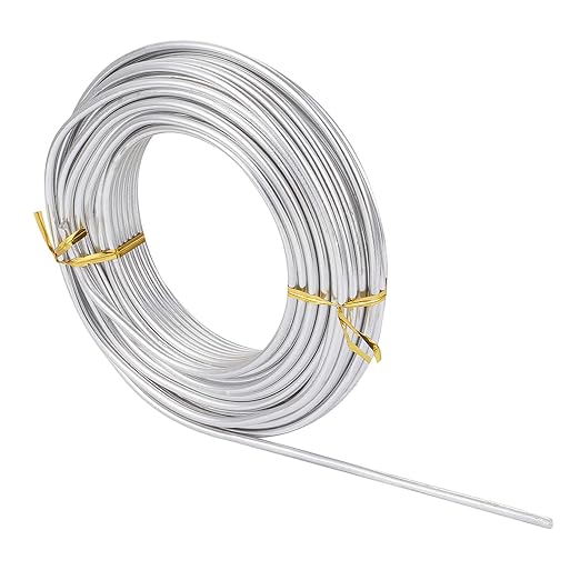 FASHEWELRY 6 Gauge Aluminum Craft Wire 52 ft Silver Metal Bendable Sculpting - Image 8