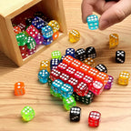 50 Pieces Dice Set, 14mm Bulk 6 Sided Colored Dices - Image 3