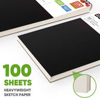 Soucolor Artist 9x12 Sketch Book Set, 4 Pack 400-Sheet Spiral Drawing Pads | - Image 8