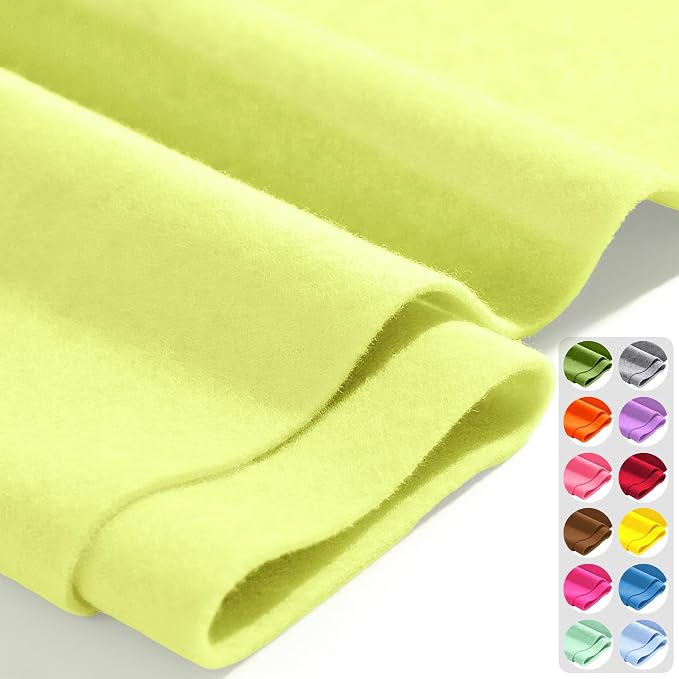 Soft Yellow 36" X 36" Felt Fabric Sheet by Luceinvita