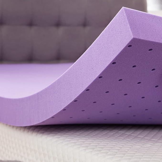 SINWEEK 3 Inch Gel Memory Foam Mattress Topper Ventilated Soft Pressure Relieve by SINWEEK