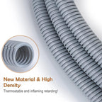 ZhiYo 20FT 1/4” Wire Loom Split Tubing Auto Wire Conduit Flexible Cover | High - Image 4