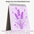 Soucolor 9x12 Sketch Book, 100 Sheets Drawing Paper, Sketchbook - Image 9