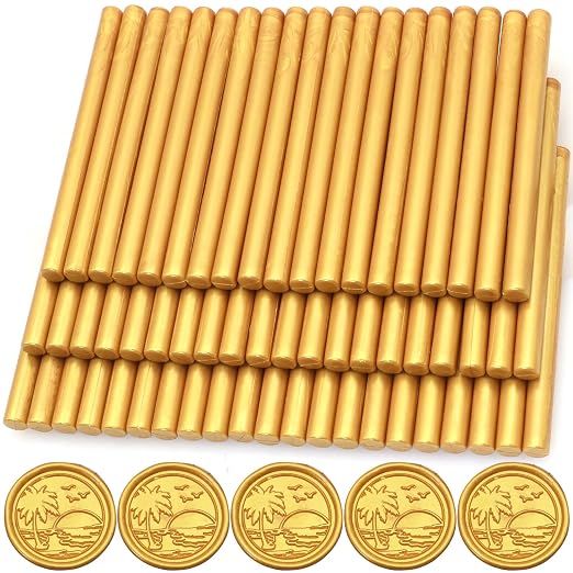 60pcs Wax Seal Sticks, HOSEALING Glue Gun Wax Seal Sticks by HOSEALING