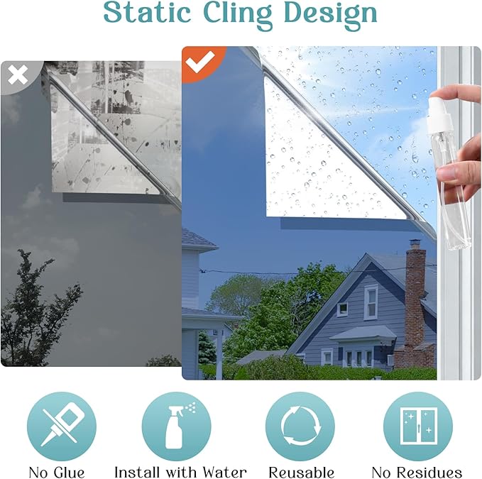 Haton Window Privacy Film One Way Window Tint - Image 6