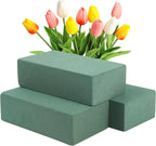 CCINEE 3 Pcs Floral Foam Bricks, Mini Florist Flower Foam Green Blocks Supplies by CCINEE