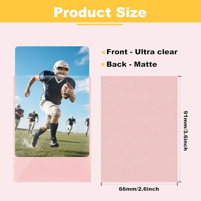 900 Count Matte Card Sleeves, 6 Colors Bulk Trading Card Sleeves - Image 2