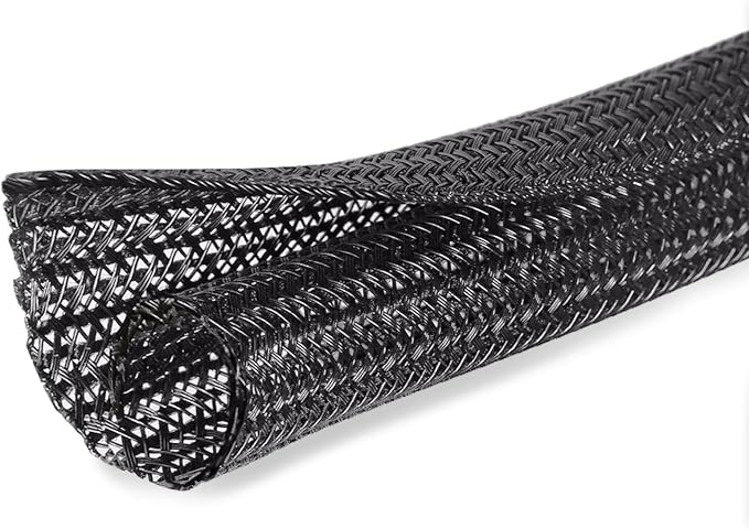 25ft - 3/4 inch Cord Protector Cable Sleeve Split Wire Loom Tubing by Moxita