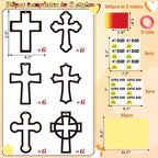 Renbuzhu 36PCS Fathers Day Crafts Bulk: Father's Religious Paper Suncatchers - Image 4