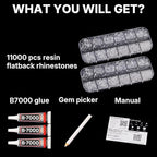 11000PCS Transparent Rhinestones - Image 2