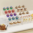 Anglelife 10 Pieces 2 Set Large Display Risers, Acrylic Cake Shelves - Image 6