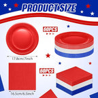 Zhehao 120 Pcs Disposable Paper Plates and Napkins Bulk Birthday Party - Image 3