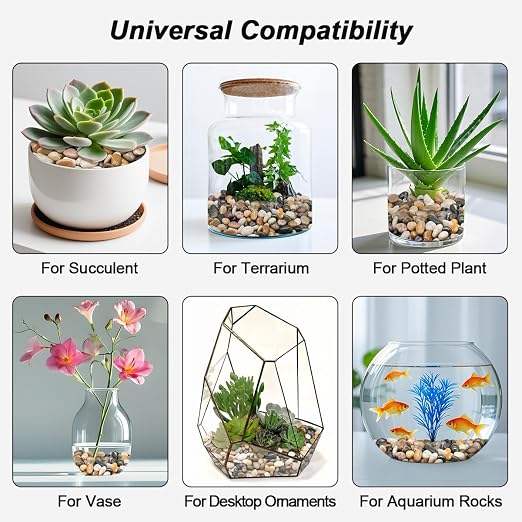 Succulent Rocks, Virekm River Rocks, Decorative Ornamental Pebbles Garden - Image 7