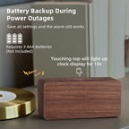 uscce Wooden Digital Alarm Clocks - Image 7