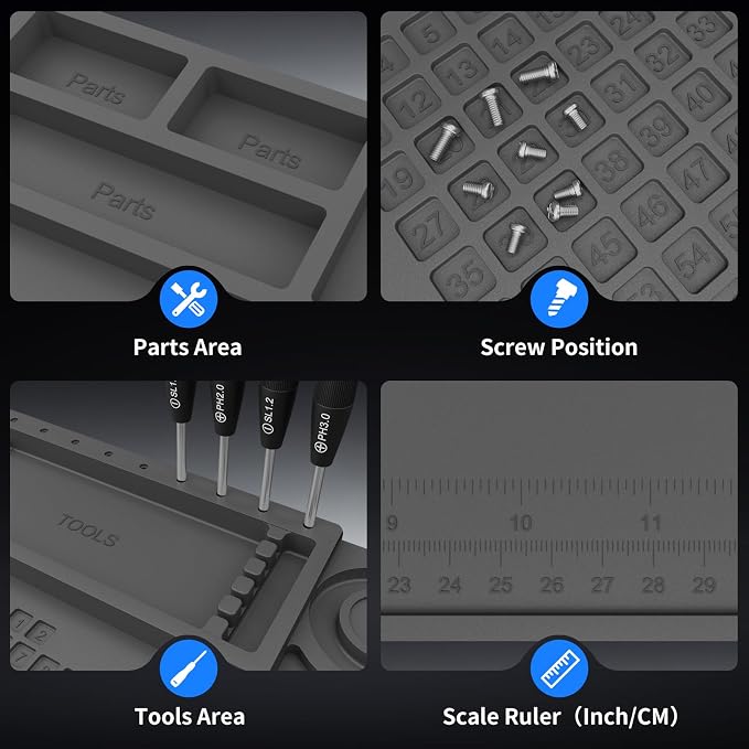 STREBITO Soldering Mat Electronics Repair Mat, Solder Pad Heat Resistant 932°F - Image 7