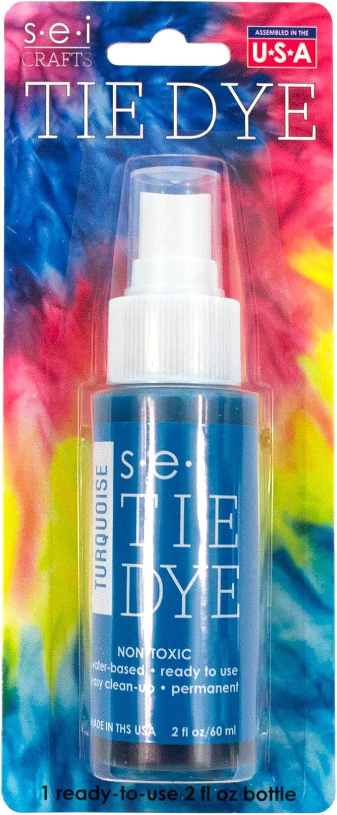 S.E.I. Turquoise Tie Dye Spray Bottle: 2oz. Non Toxic Fabric Dye Spray - Image 4