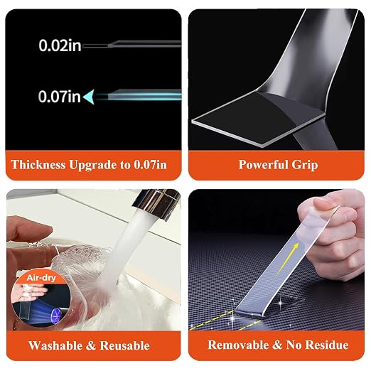 Double Sided Heavy Duty Extra Strong Adhesive Removable Tape - Image 3