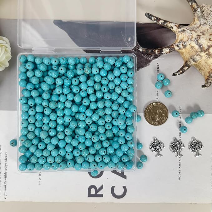 Turquoise Beads Bulk 8mm - Image 4