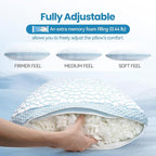 QUTOOL Cooling Pillows for Hot Sleeping, Shredded Memory Foam Pillows Standard - Image 5