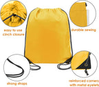 BeeGreen 20 Pieces Yellow Cinch Sack Bags Bulk Gymsack - Image 5