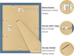 8x10 Picture Frame with Real Glass, Wooden cute 8 x 10 Photo Frame with Wavy Mat - Image 4
