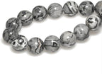 MJDCB AAA Natural Map Stone Beads Gray Picasso Stone Beads - Image 2