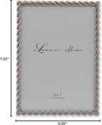 Lawrence Frames Metal Frame, Rope Design, Brushed Nickel - Image 5