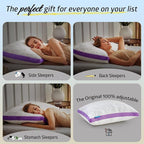 BETU Cooling Pillow Queen Size, Shredded Memory Foam Cool Pillow - Image 4