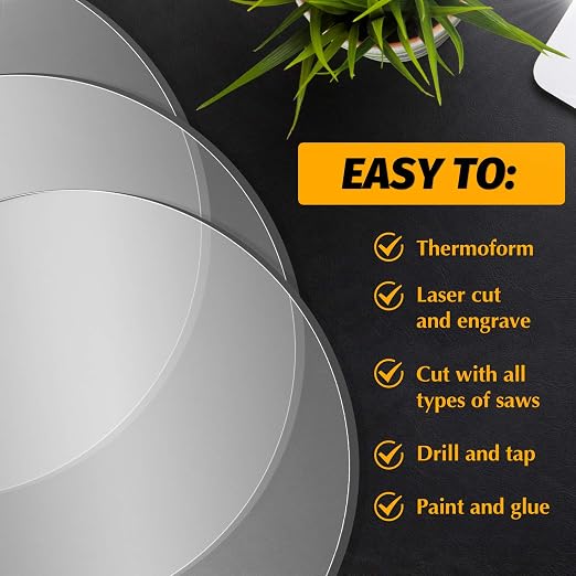 6 Pieces 2 mm Acrylic Sheet Transparent LED Film - Image 3