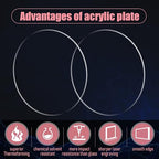 Outus 36 Pieces 1 Inch Acrylic Circle Blanks Acrylic Disc Blanks - Image 5