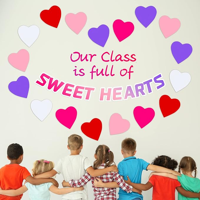 90 Pieces Heart Cutouts Paper Hearts Heart Shape Cards 5.5 Inches Large - Image 6
