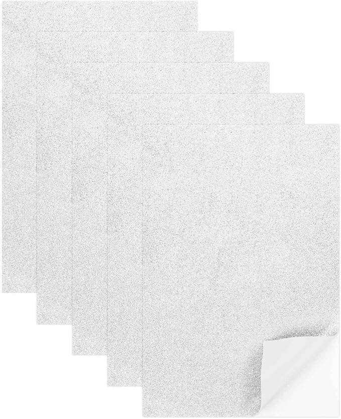 MECCANIXITY 5 Sheets Silver Shiny Foam Sheets by MECCANIXITY