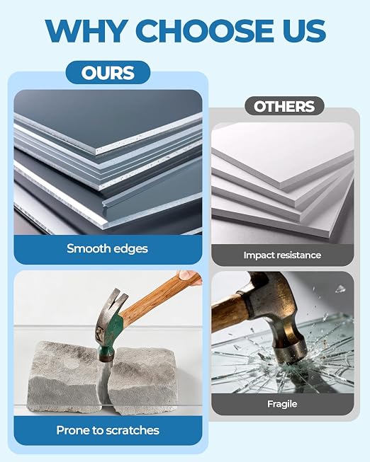 10 PCS Clear Acrylic Sheets, Photo Frame Display, and DIY Craft Projects - Image 4