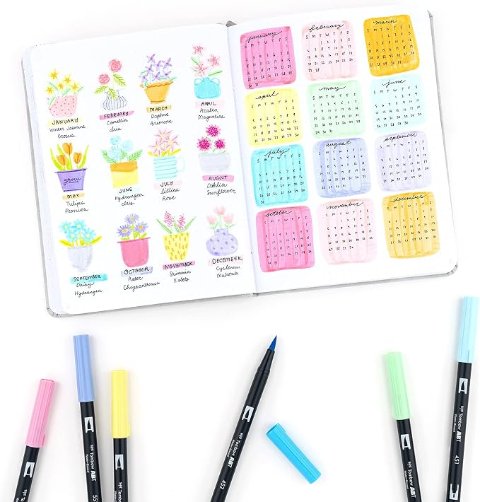 Tombow 56187 Dual Brush Pen Art Markers, Brush and Fine Tip Markers - Image 10