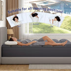 ELEMUSE Cal King Grey Mattress Topper - Image 5