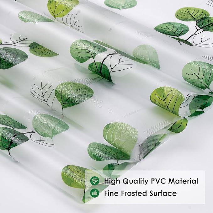 DKTIE Eucalyptus Leaves Stained Glass Window Film - Image 3