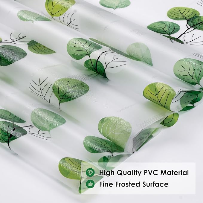DKTIE Eucalyptus Leaves Stained Glass Window Film - Image 3