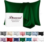 Oeko-TEX Certified Mulberry Silk Pillow Cases Green by ROSEWARD