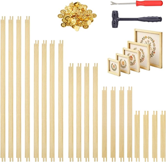 20Pcs Needlepoint Stretcher Bars, 5 Sizes Stretcher Bars by LINBLIF